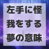 左手に怪我をする夢のサムネイル画像