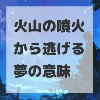 火山の噴火から逃げる夢のサムネイル画像