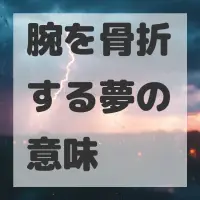 腕を骨折する夢のサムネイル画像
