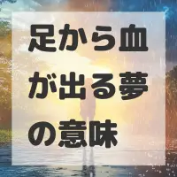 足から血が出る夢のサムネイル画像