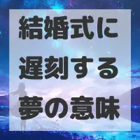 結婚式に遅刻する夢のサムネイル画像