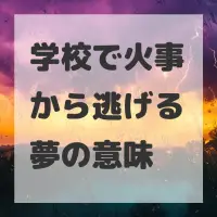 学校で火事から逃げる夢のサムネイル画像