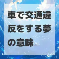 車で交通違反をする夢のサムネイル画像