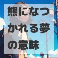 熊になつかれる夢のサムネイル画像