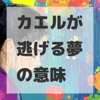 カエルが逃げる夢のサムネイル画像