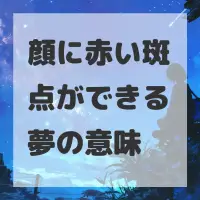 顔に赤い斑点ができる夢のサムネイル画像