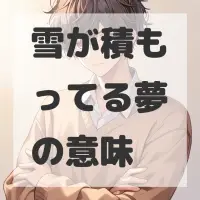 雪が積もってる夢のサムネイル画像