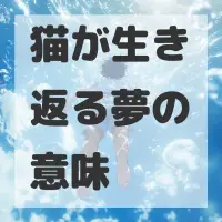 猫が生き返る夢のサムネイル画像