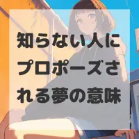 知らない人にプロポーズされる夢のサムネイル画像