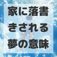 家に落書きされる夢のサムネイル画像