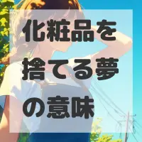 化粧品を捨てる夢のサムネイル画像