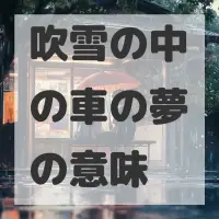 吹雪の中の車の夢のサムネイル画像