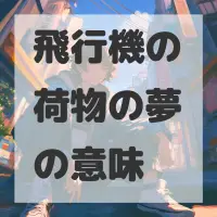 飛行機の荷物の夢のサムネイル画像