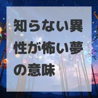 知らない異性が怖い夢のサムネイル画像