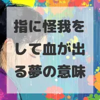 指に怪我をして血が出る夢のサムネイル画像
