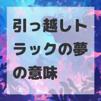 引っ越しトラックの夢のサムネイル画像