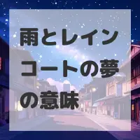 雨とレインコートの夢のサムネイル画像