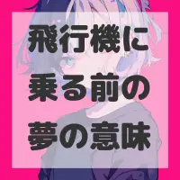 飛行機に乗る前の夢のサムネイル画像