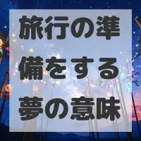 旅行の準備をする夢のサムネイル画像