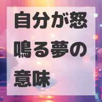 自分が怒鳴る夢のサムネイル画像