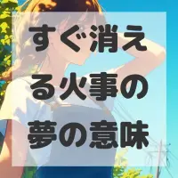 すぐ消える火事の夢のサムネイル画像