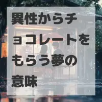 異性からチョコレートをもらう夢のサムネイル画像