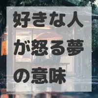 好きな人が怒る夢のサムネイル画像