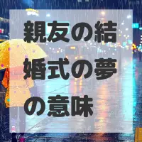 親友の結婚式の夢のサムネイル画像