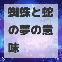 蜘蛛と蛇の夢のサムネイル画像