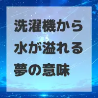 洗濯機から水が溢れる夢のサムネイル画像