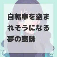 自転車を盗まれそうになる夢のサムネイル画像