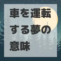 車を運転する夢のサムネイル画像