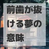 前歯が抜ける夢のサムネイル画像