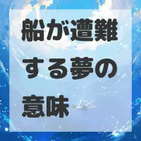 船が遭難する夢のサムネイル画像