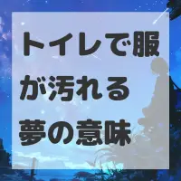 トイレで服が汚れる夢のサムネイル画像