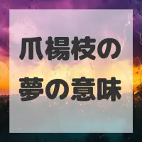 爪楊枝の夢のサムネイル画像