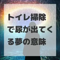 トイレ掃除で尿が出てくる夢のサムネイル画像