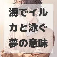 海でイルカと泳ぐ夢のサムネイル画像