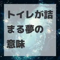 トイレが詰まる夢のサムネイル画像