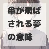 傘が飛ばされる夢のサムネイル画像