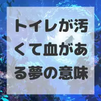トイレが汚くて血がある夢のサムネイル画像