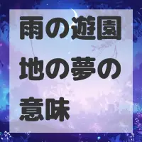 雨の遊園地の夢のサムネイル画像
