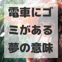 電車にゴミがある夢のサムネイル画像