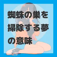 蜘蛛の巣を掃除する夢のサムネイル画像