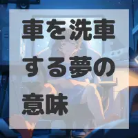 車を洗車する夢のサムネイル画像