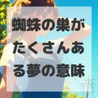 蜘蛛の巣がたくさんある夢のサムネイル画像