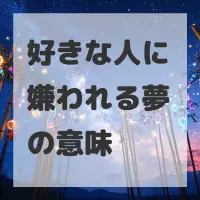 好きな人に嫌われる夢のサムネイル画像