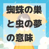 蜘蛛の巣と虫の夢のサムネイル画像