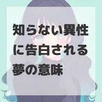 知らない異性に告白される夢のサムネイル画像