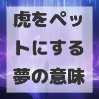 虎をペットにする夢のサムネイル画像